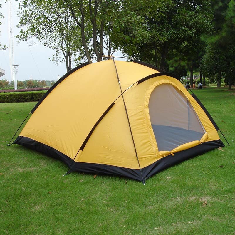 Cheap Goat Tents 1 2 Person Outdoor Camping Tent Single Layer 1 Door Waterproof Tourist Tent for Hiking Beach Travel Fishing Beach 210x150x120cm   